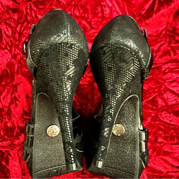 NWOB Lovely People Leather Platform PeepToe Stilettos - Picture 13 of 16